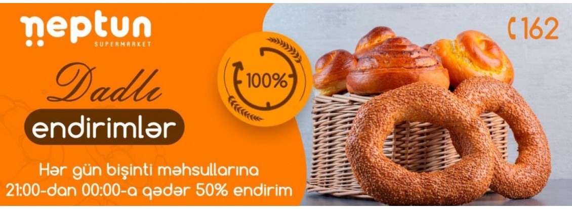 Dadlı endirimlər: bişinti məhsullarına 50% endirim