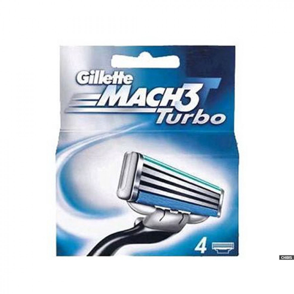 GILLETTE MACH3 TURBO 4LI