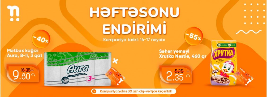 Həftəsonu endirimləri