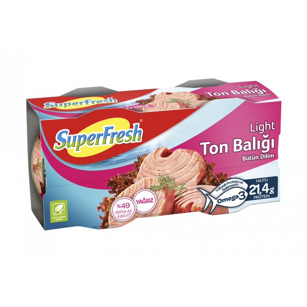 SUPER FRESH 2X150GR TON BALIGI LIGHT BUTUN DILIM