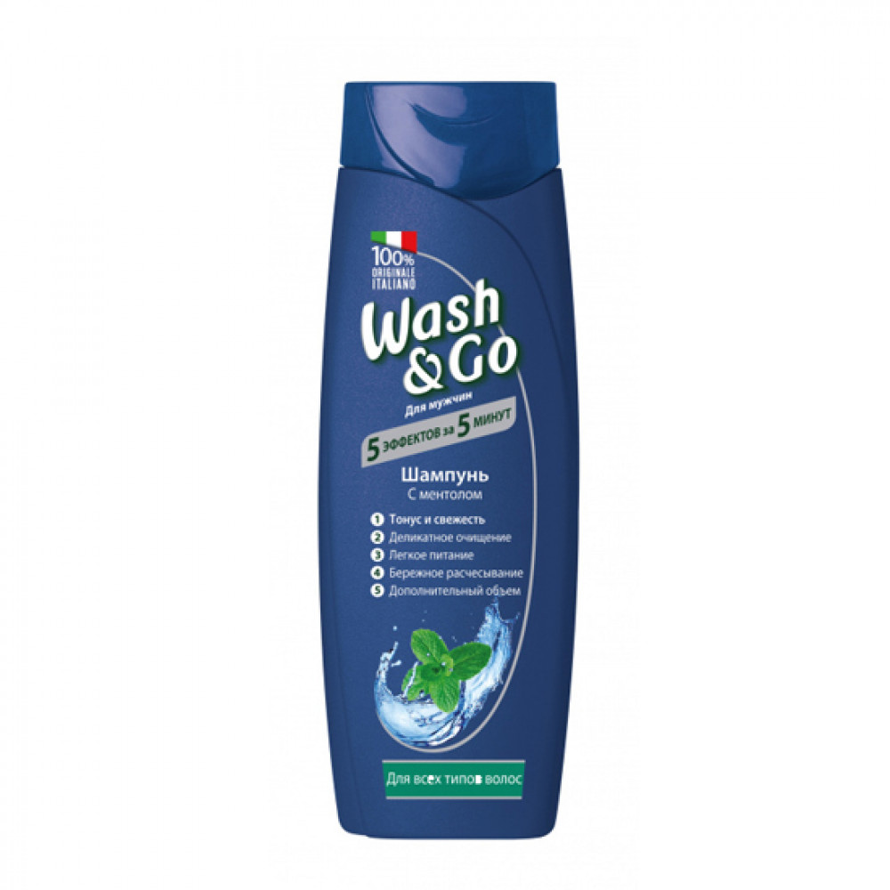 WASH & GO 200ML SAMPUN MENTOL