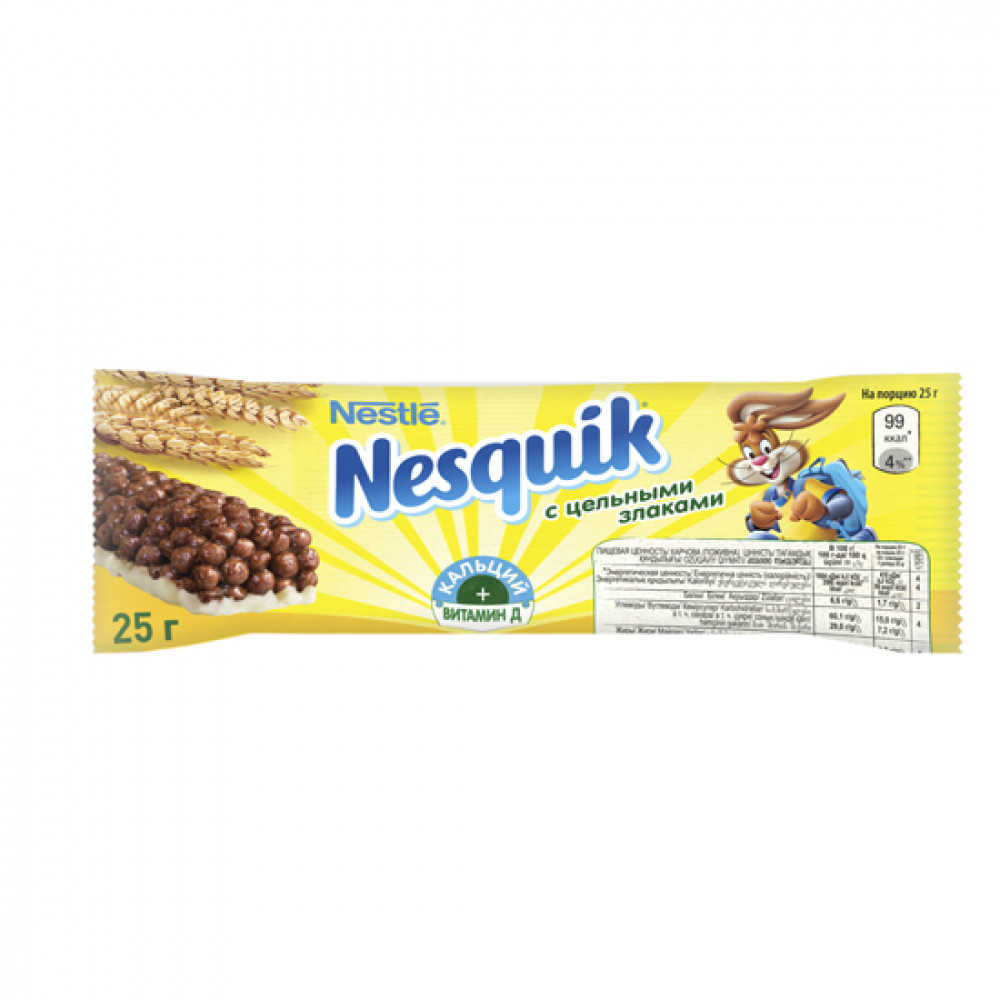NESTLE 25GR NESQUIK SOKOLAD BATONCIK CELNIE ZLAKI