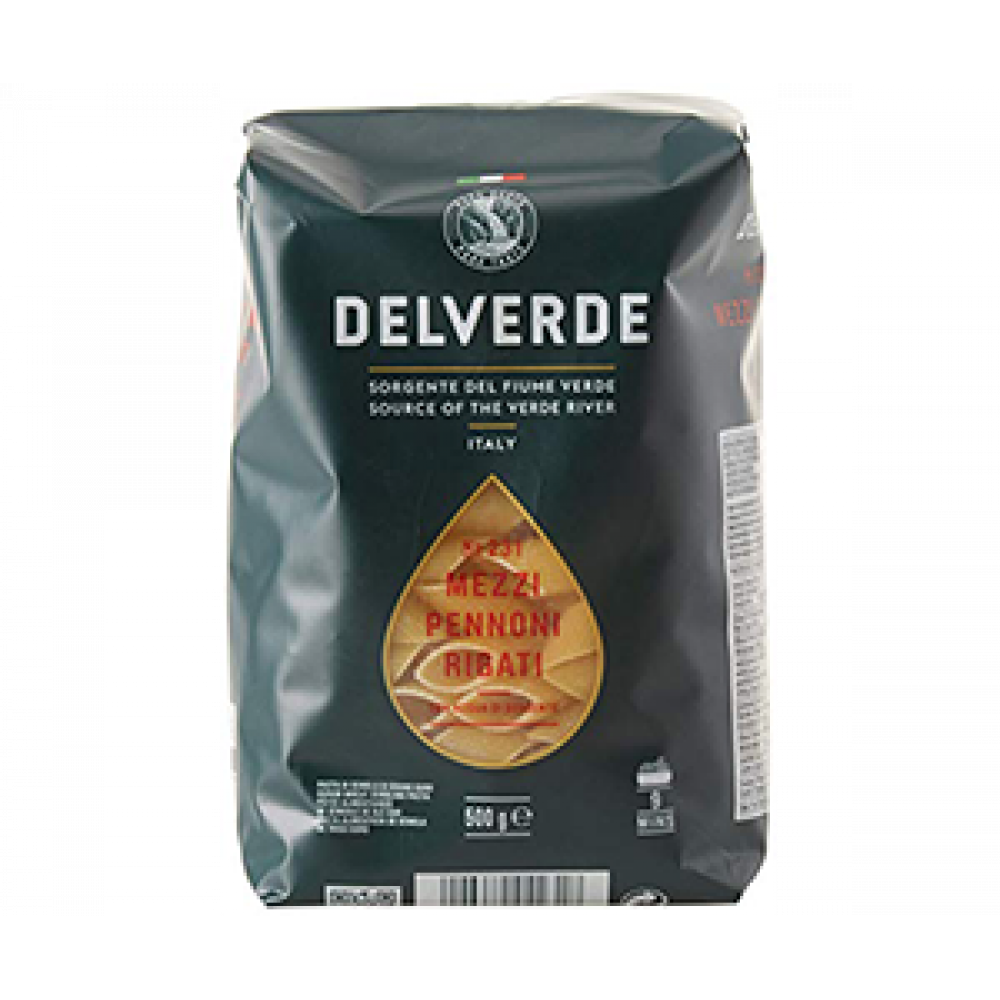 DELVERDE 500GR MAKARON MEZZI PENNONI RIGATI 231