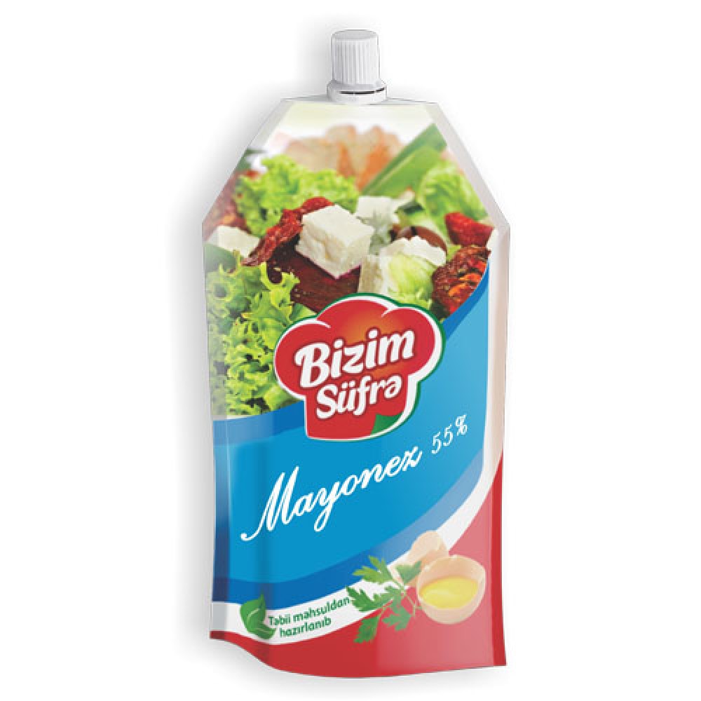 BIZIM SUFRE 200ML MAYONEZ 55% PAKET