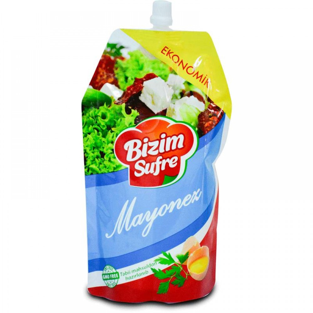 BIZIM SUFRE 800ML MAYONEZ 55% PAKET