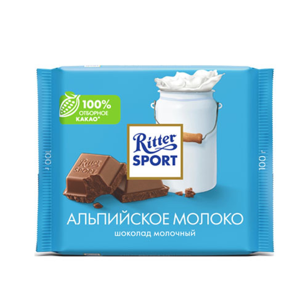 RITTER SPORT 100GR ALPIYSKOE MOLOKO PL/SOKOLAD