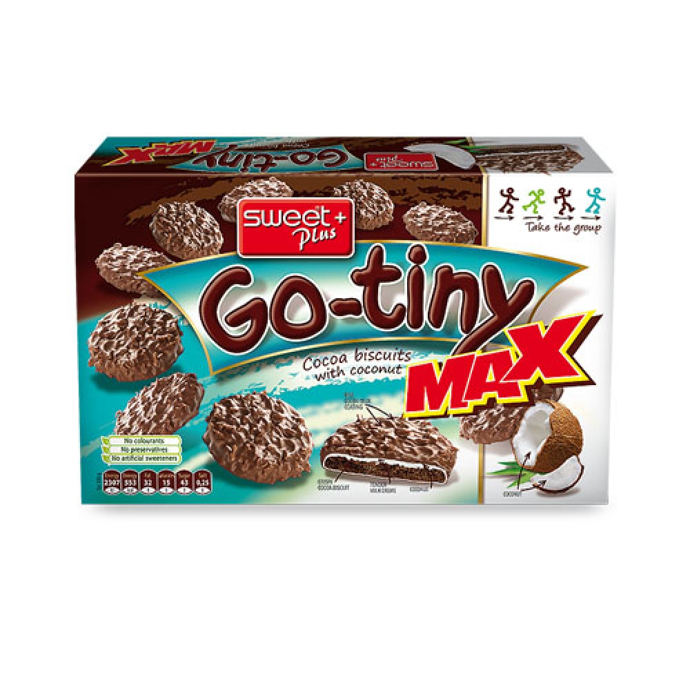 SWEET PLUS 300GR GO-TINY COCOA BISCUITS COCOA MAX