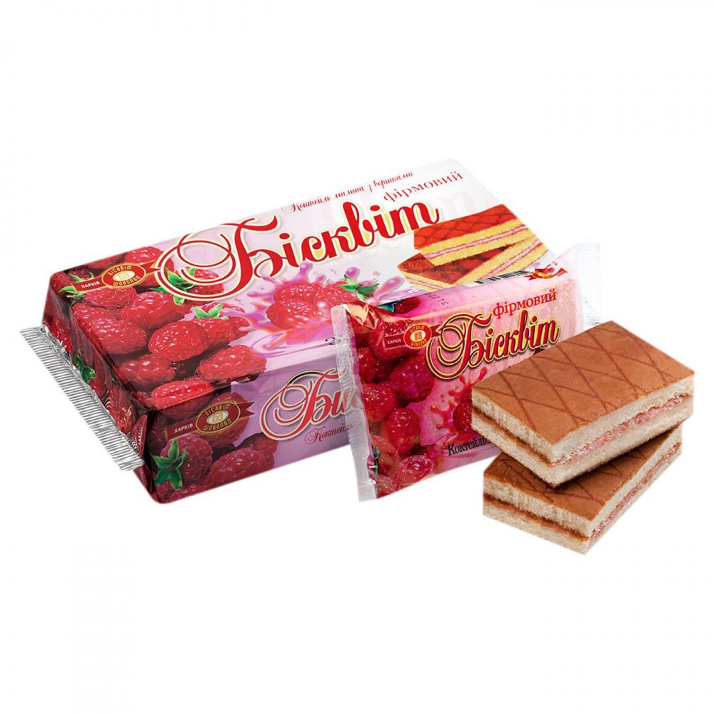 XARKOV 330GR BISKVIT MALINA SO SLIVKAMI