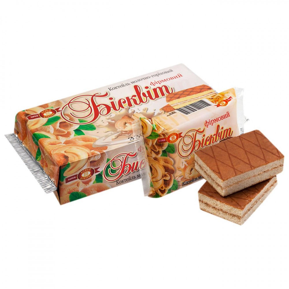 XARKOV 330GR BISKVIT OREXOVIY MOLOCNIY