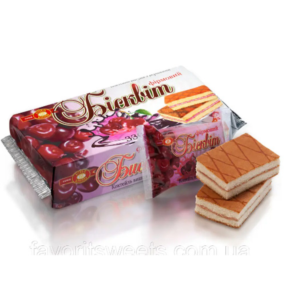 XARKOV 330GR BISKVIT VISNYA SO SLIVKAMI
