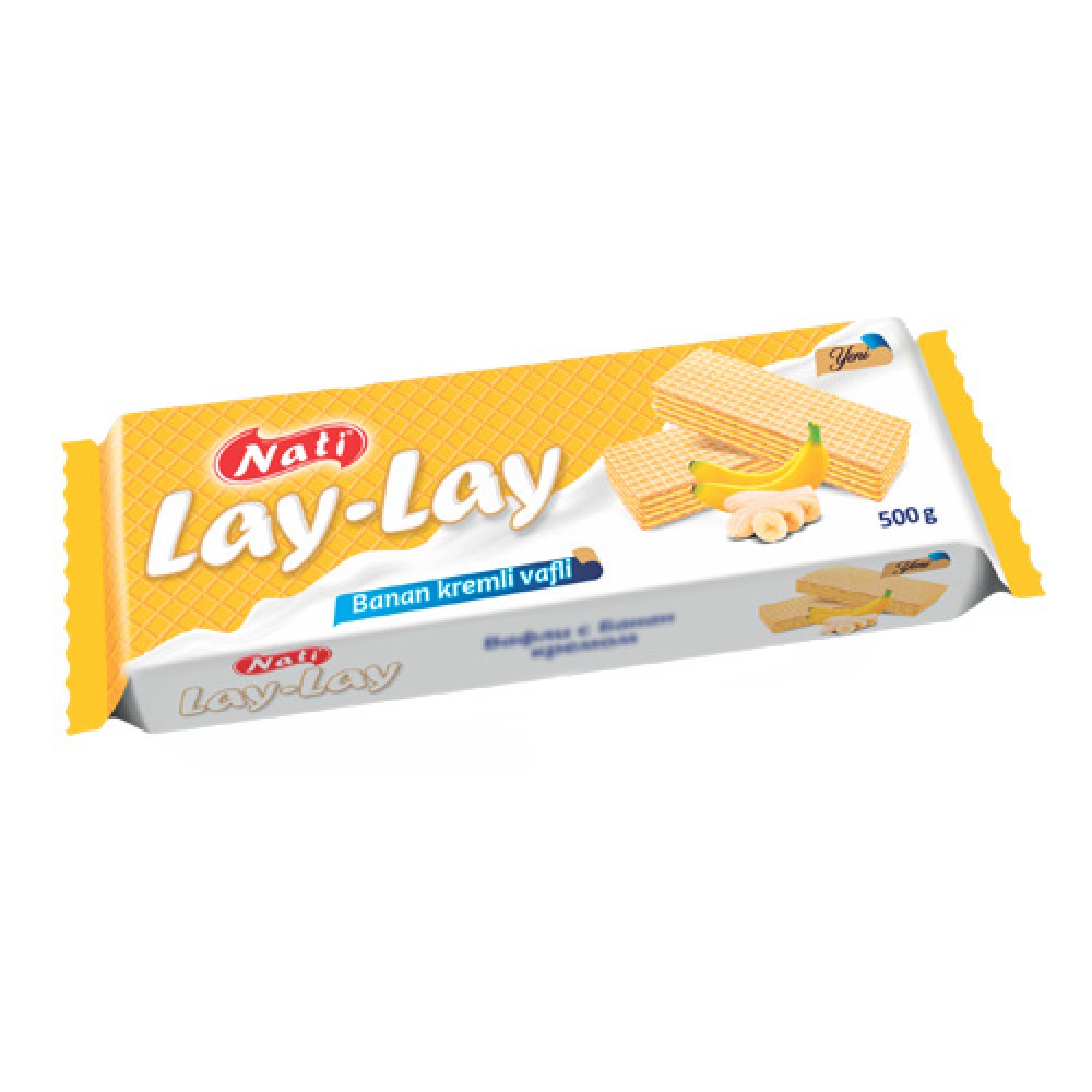 LEZZET 500GR LAY-LAY VAFLI BANAN KREMLI