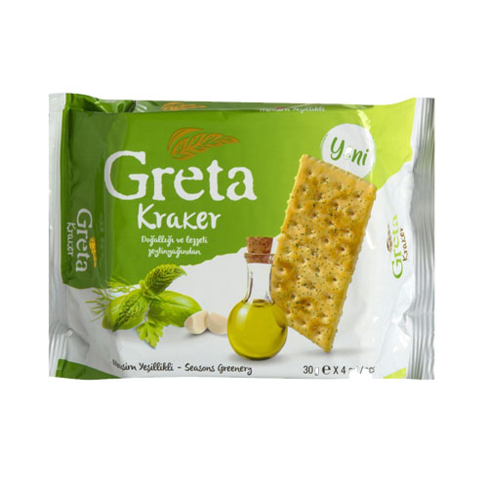 SOLEN 120GR GRETA MEVSIM YESILLIKLI KRAKER POSET