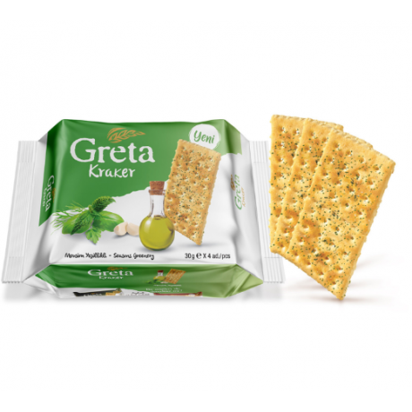 SOLEN 120GR GRETA MEVSIM YESILLIKLI KRAKER POSET