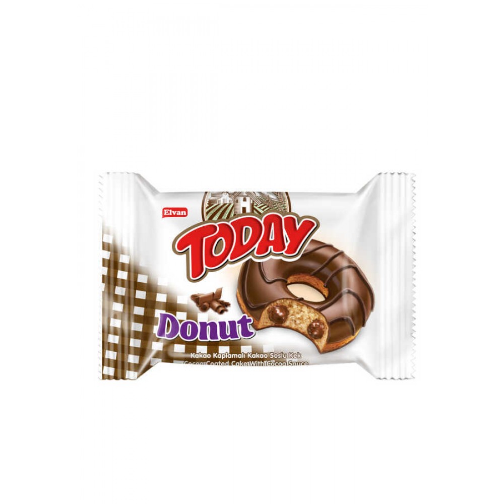 ELVAN 50GR TODAY DONUT KEKS SOKOLADLI