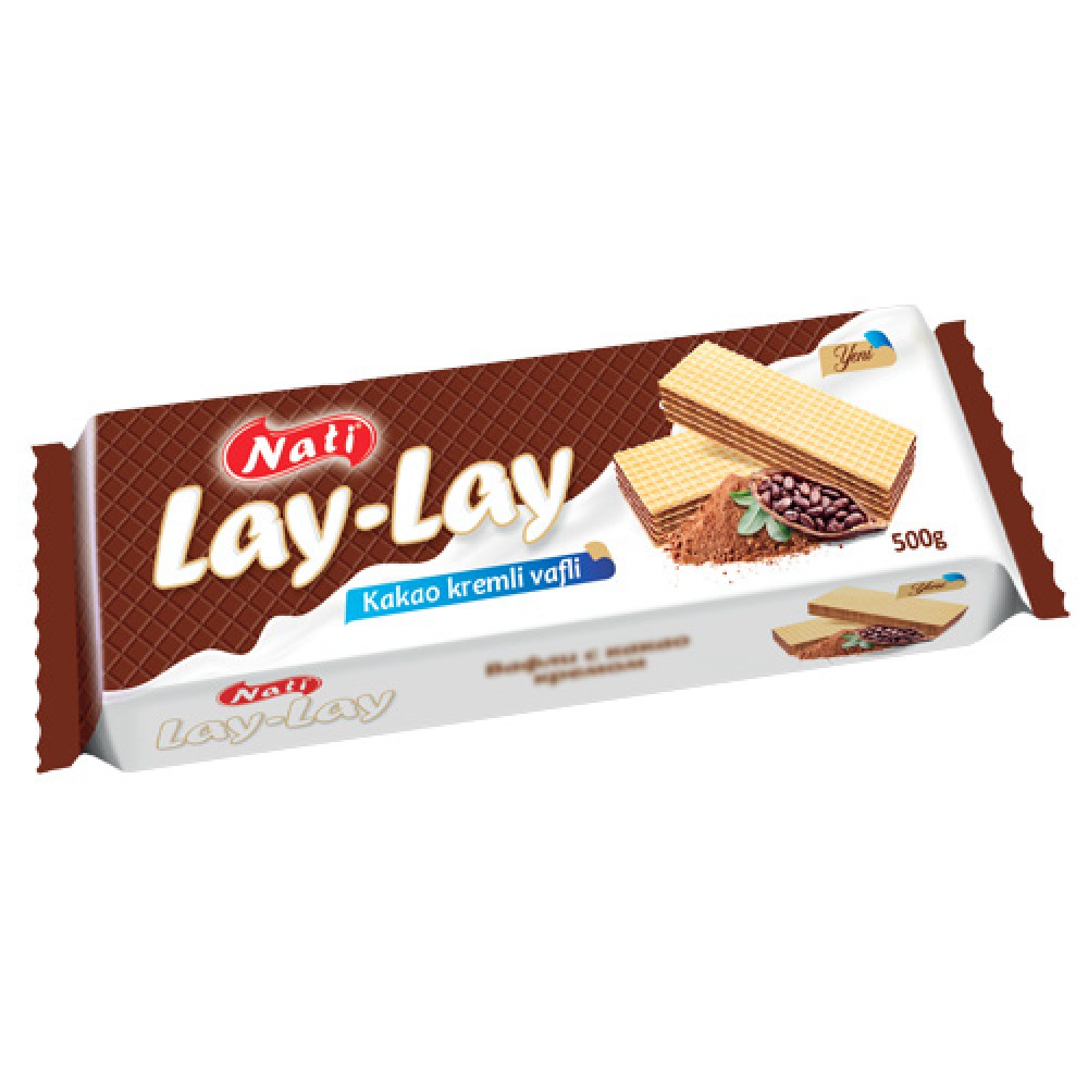 LEZZET 500GR LAY-LAY VAFLI KAKAO KREMLI