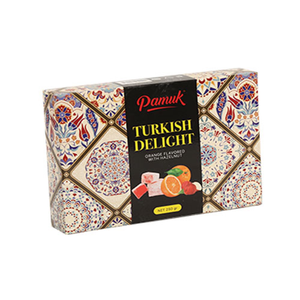 PAMUK 250GR LOKUM QIZILGUL-FINDIQ QUTU