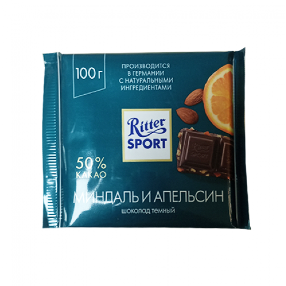 RITTER SPORT 100GR MINDAL I APELSIN PL/SOKOLAD