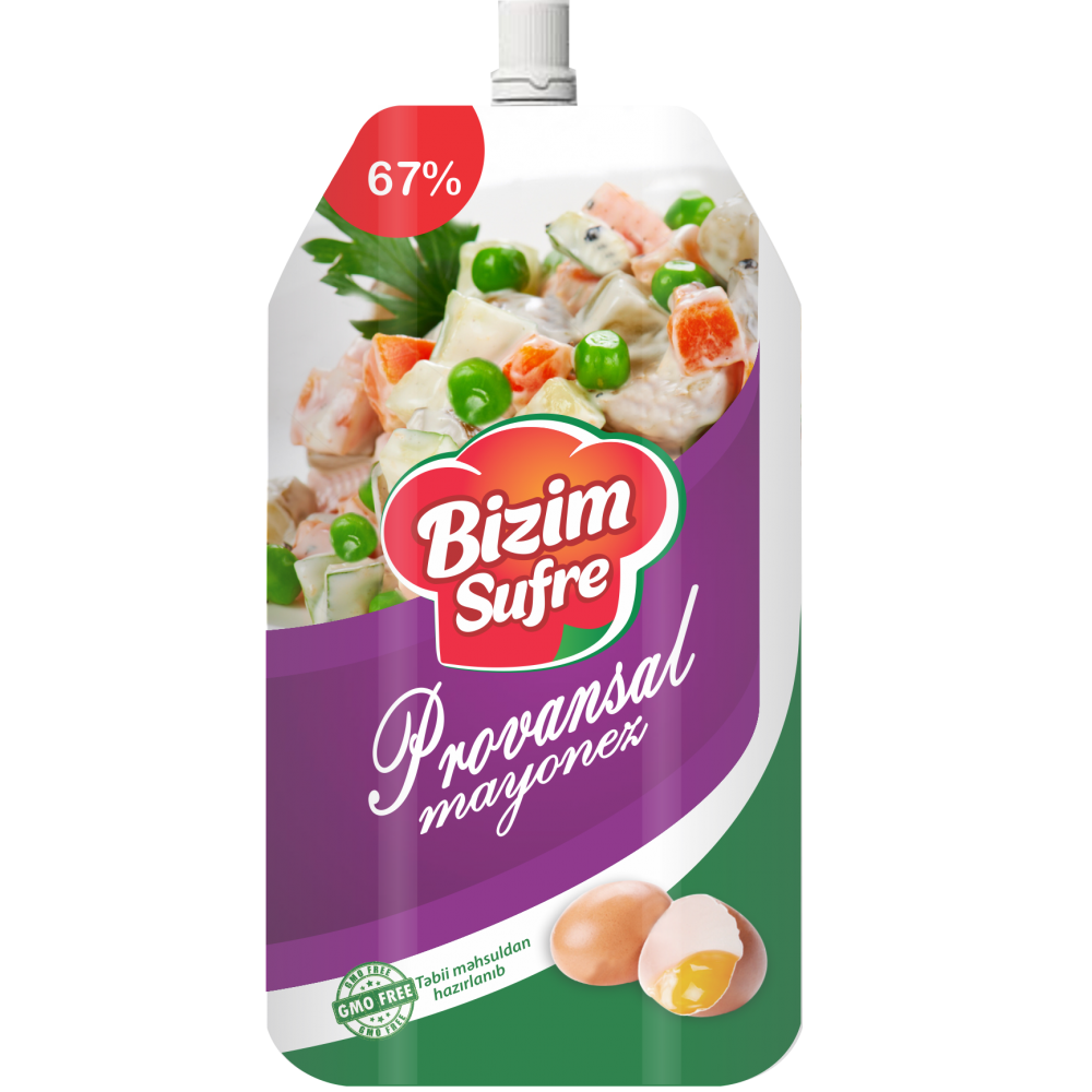 BIZIM SUFRE 400ML MAYONEZ PROVANSAL PAKET