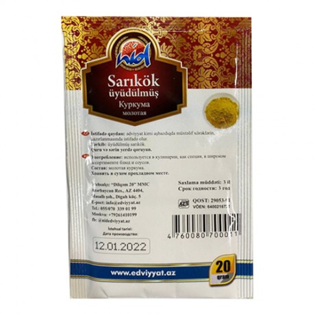 NID 20GR EDV.SARIKOK UYUDULMUS POSET