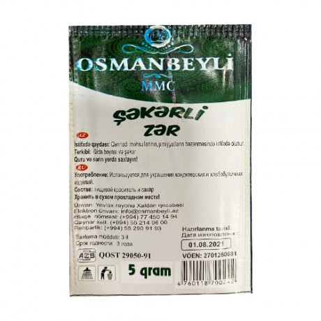 OSMANBEYLI 5GR SEKERLI ZER POSET