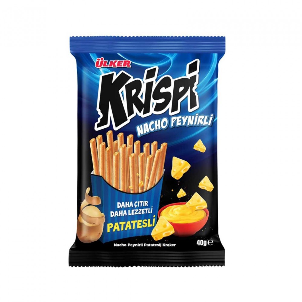 ULKER 40GR KRISPI NACHO PEYNIRLI CUBUK KRAKER