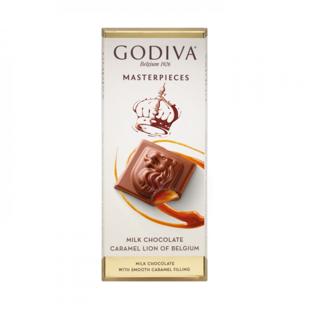 GODIVA 86GR SOKOLAD CARAMEL LION PLITKA