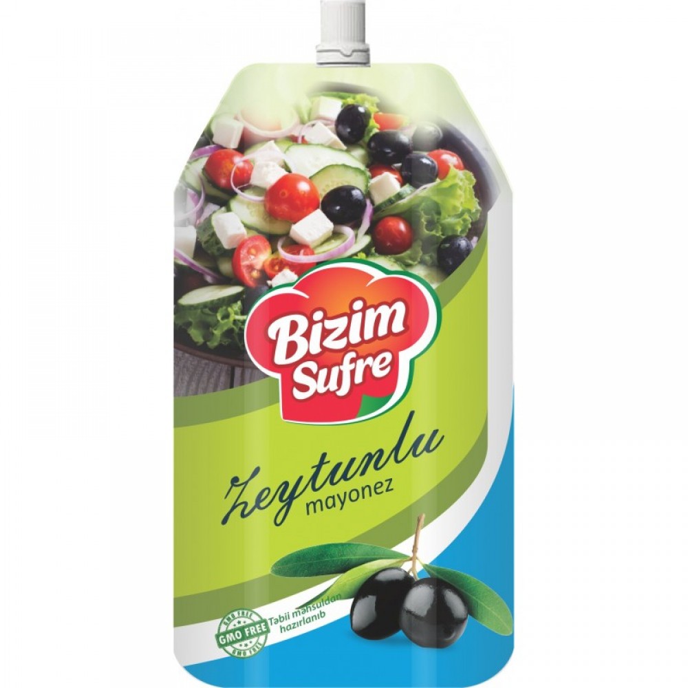 BIZIM SUFRE 400ML MAYONEZ ZEYTUNLU PAKET