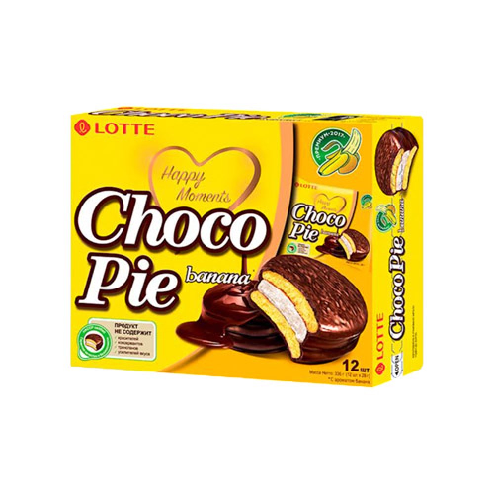 LOTTE CHOCO PIE 336GR PECENYE BANAN