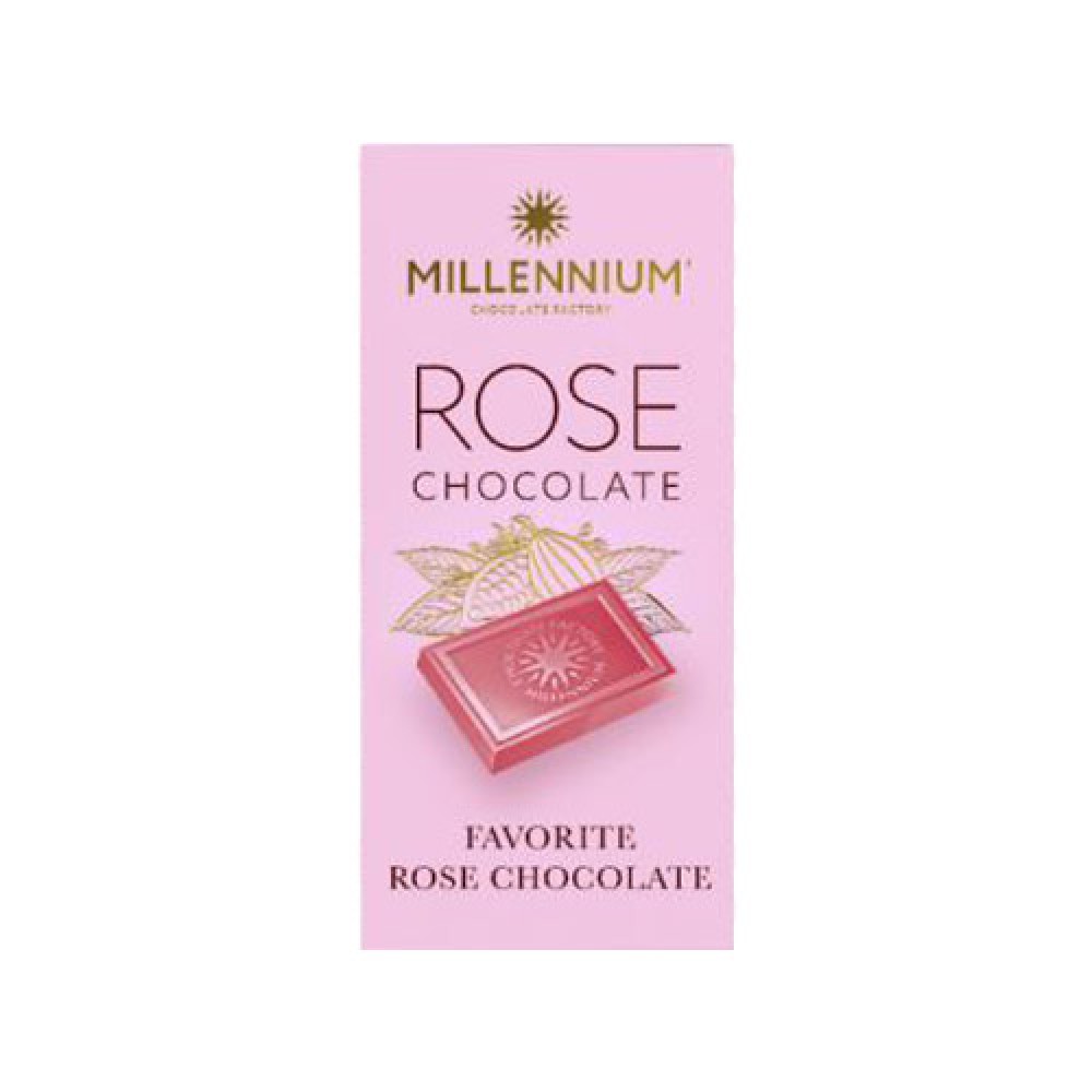 MILLENNIUM 100GR WHITE SOKOLAD ROSE PLITKA