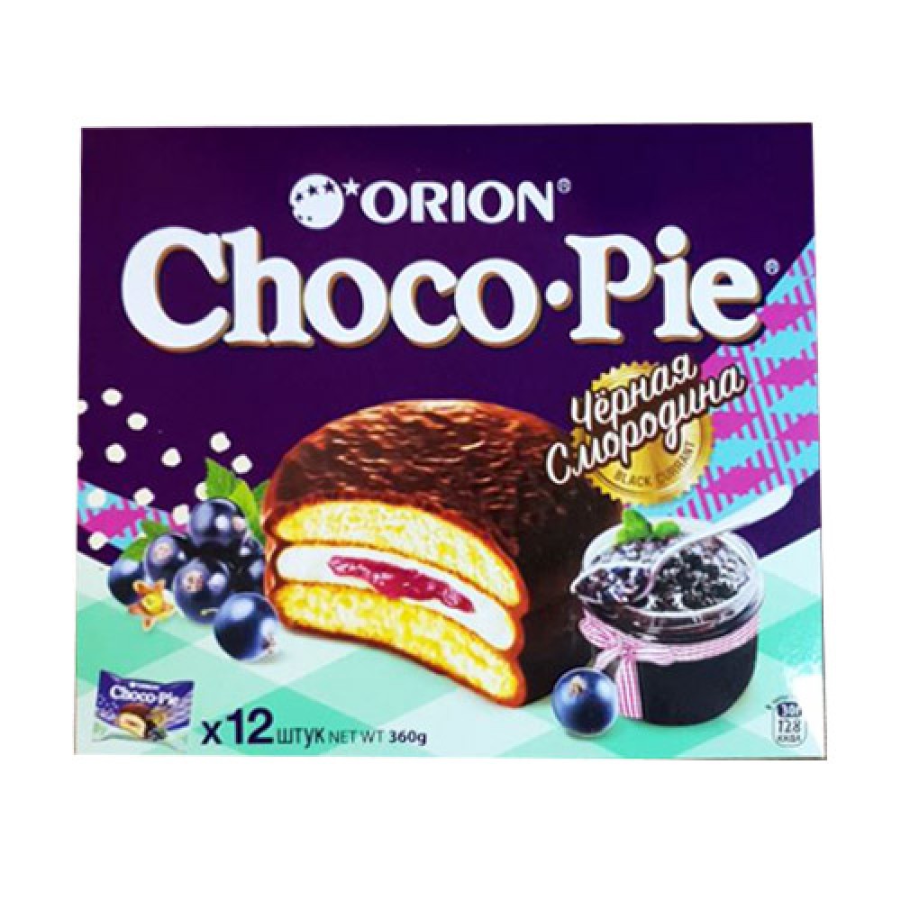ORION 360GR CHOCO-PIE BLACK CURRANT PECENYE QUTU