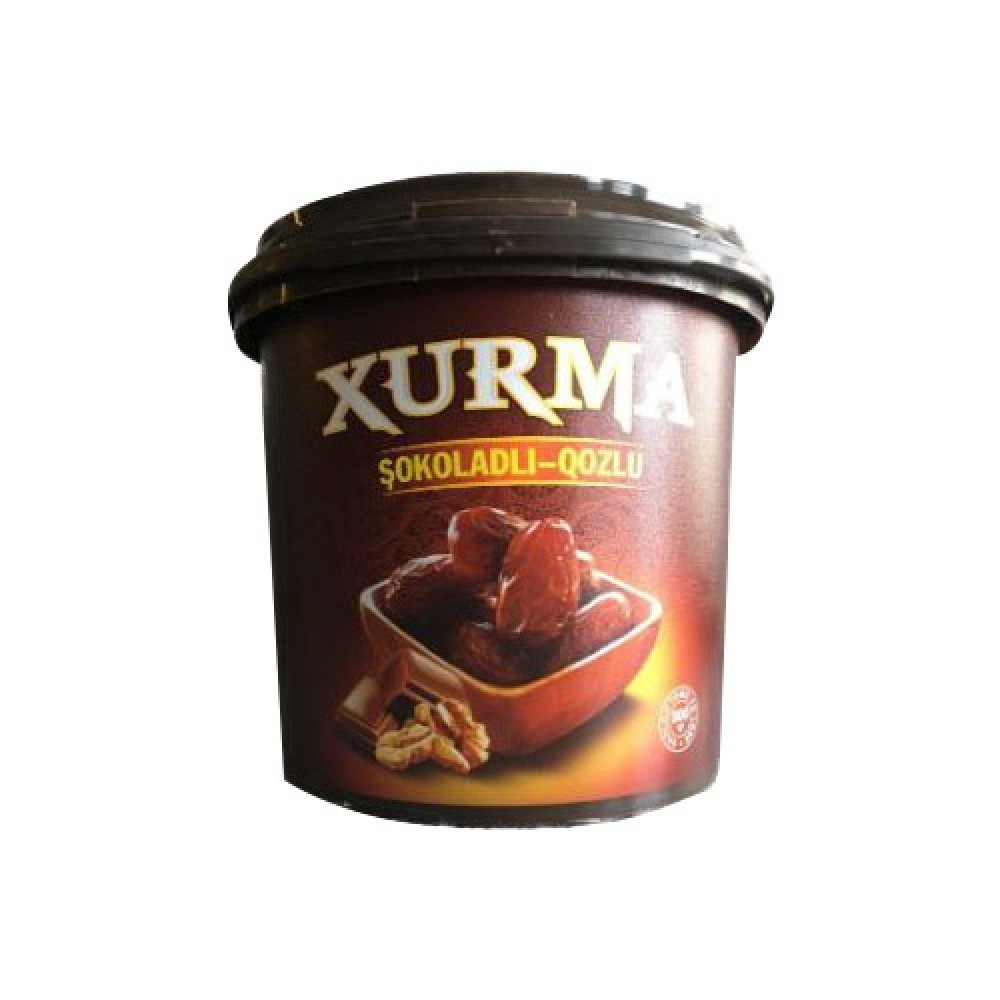PAK QIDA 500GR XURMA SOKOLADLI QOZLU PL/Q