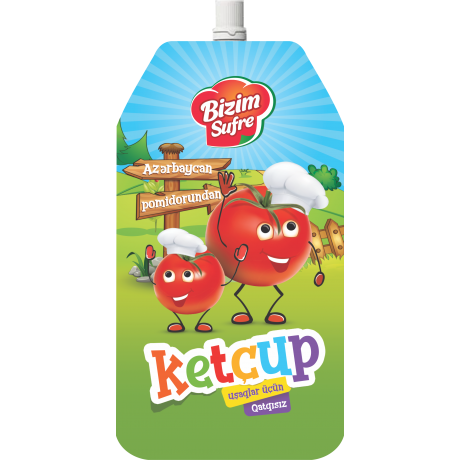 BIZIM SUFRE 200GR KETCUP USAQLAR UCUN PAKET