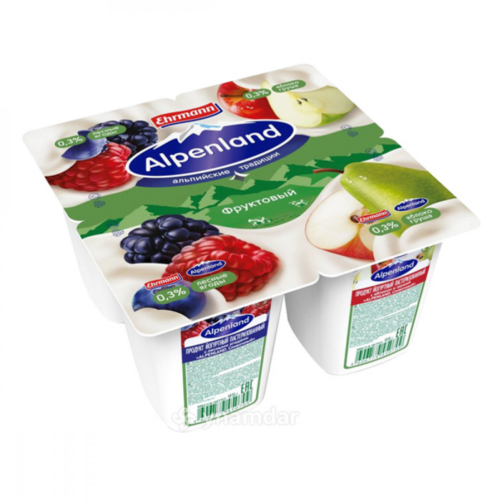 EHRMANN 95GR ALPENLAND YOQURT 0.3% MESE GILE.-ALMA