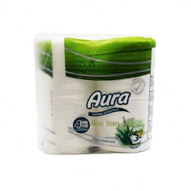 AURA TUALET KAGIZI 4LU 3 QAT ALOE VERA