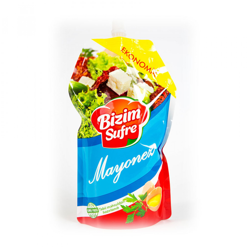 BIZIM SUFRE 400ML MAYONEZ 55% PAKET