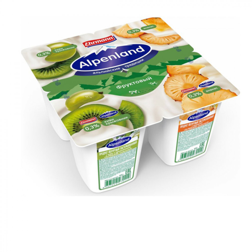 EHRMANN 95GR ALPENLAND YOQURT 0.3% KIVI/KRUJOVNIK
