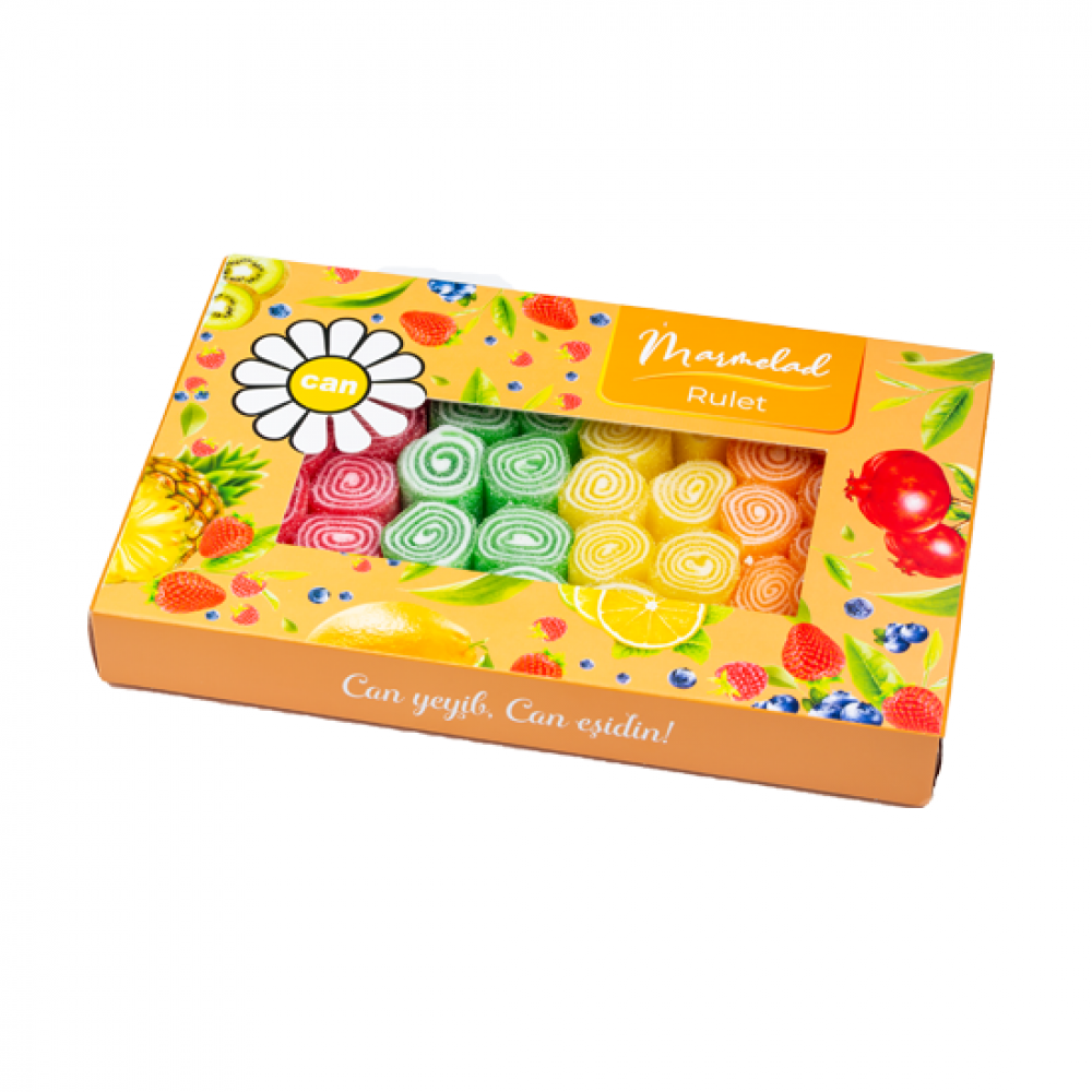 CAN 800GR MARMELAD RULET QUTU