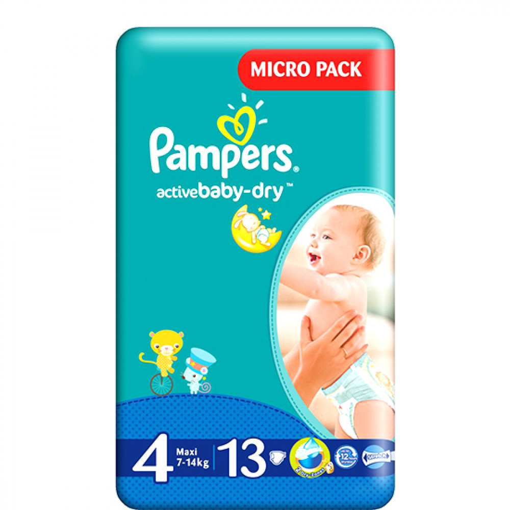 PAMPERS 4 7-14KG 13LU ACTIVE BABY-DRY