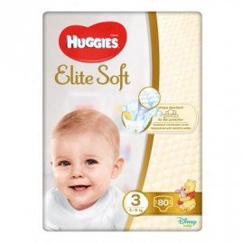 HUGGIES ELITE SOFT 3 MEGA 80-LI USAQ BEZI
