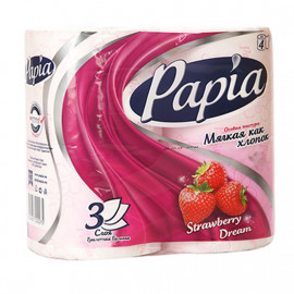 PAPIA TUALET KAGIZI 3 KAT 4-LU CIYELEKLI