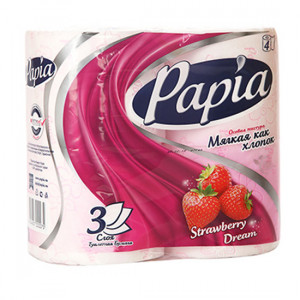 PAPIA TUALET KAGIZI 3 KAT 4-LU CIYELEKLI