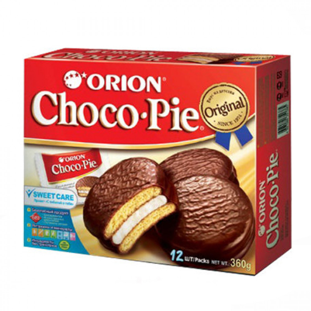 Чоко пай цена. Орион Choco pie 360gr. Печенье Орион Чоко Пай 360гр (12*30гр). Печенье Орион Чоко Пай. Печенье Чоко Пай 360г Orion чокочил.