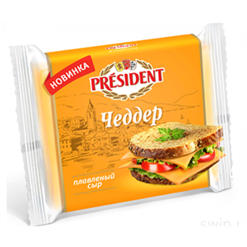 PRESIDENT 150GR PENDIR 8DILIM CHEDDER