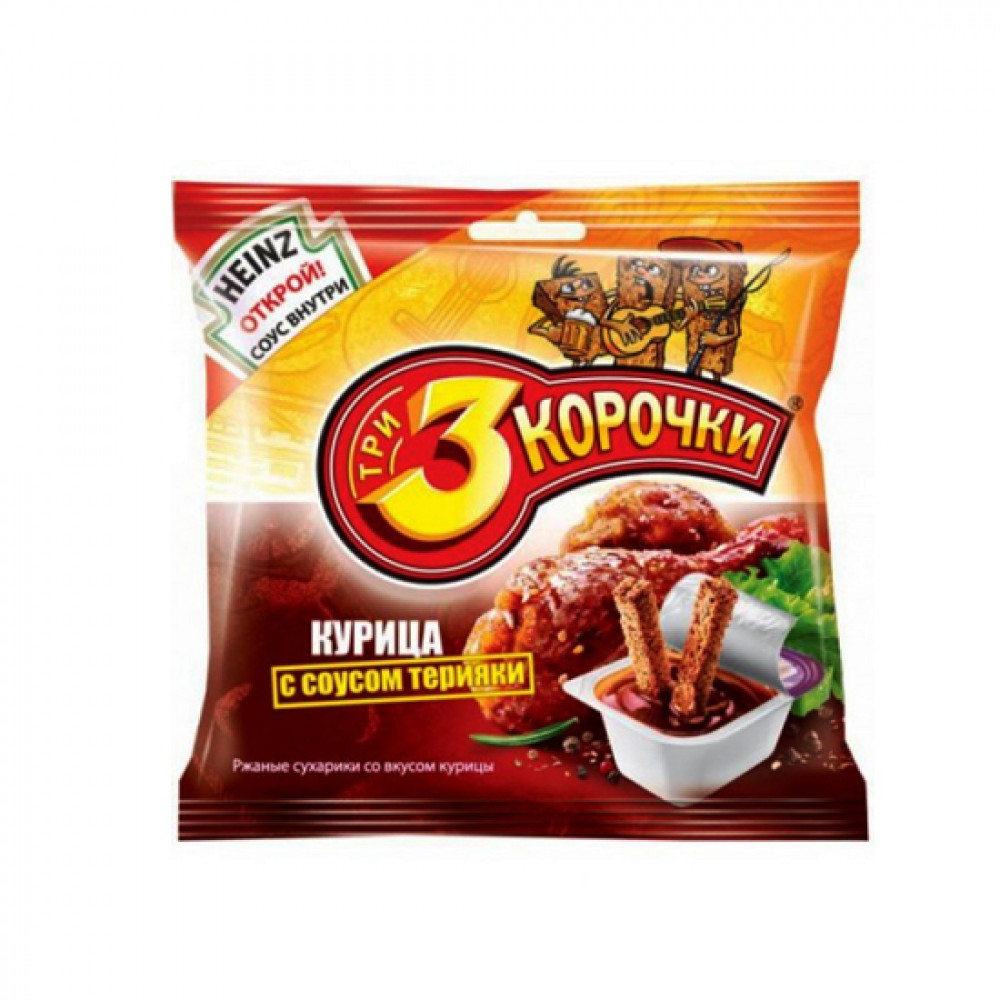 TRI KOROCKI 60GR SUXARIKI KURICA S SOUSOM TERIYAKI