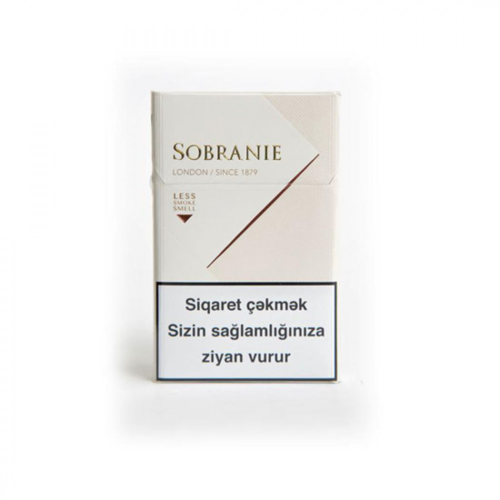 SIGARET SOBRANIE KS SLIMS WHITES