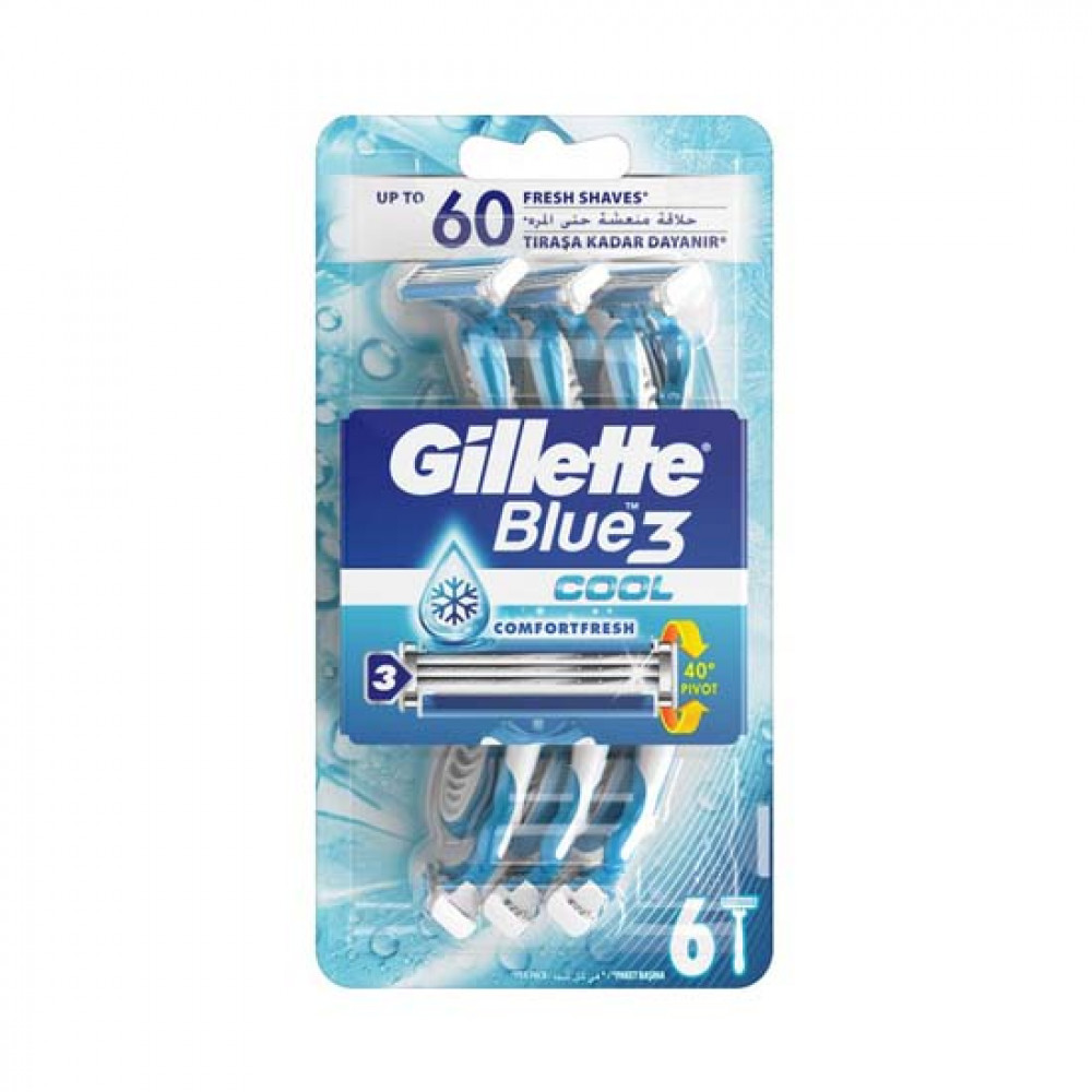 GILLETE BLUE 3 COOL 6-LI STANOK