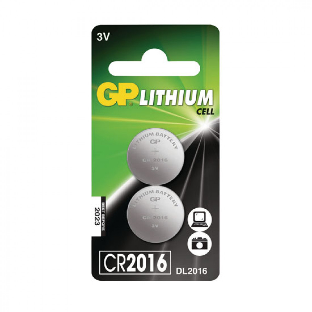 GP LITHIUM BATAREYA 2LI CR2016-8C2