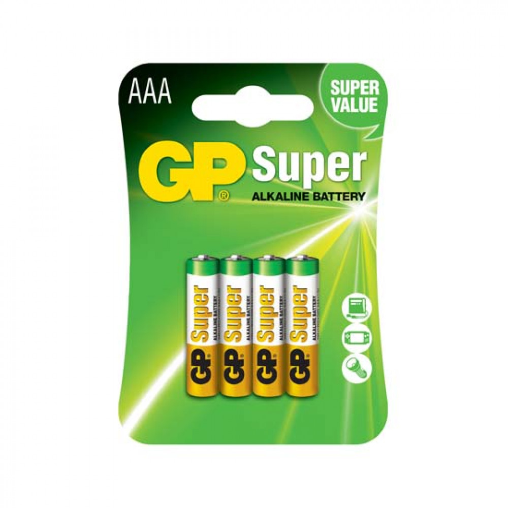 GP 24A-U4 SUPER ALKALINE AAA 1,5V