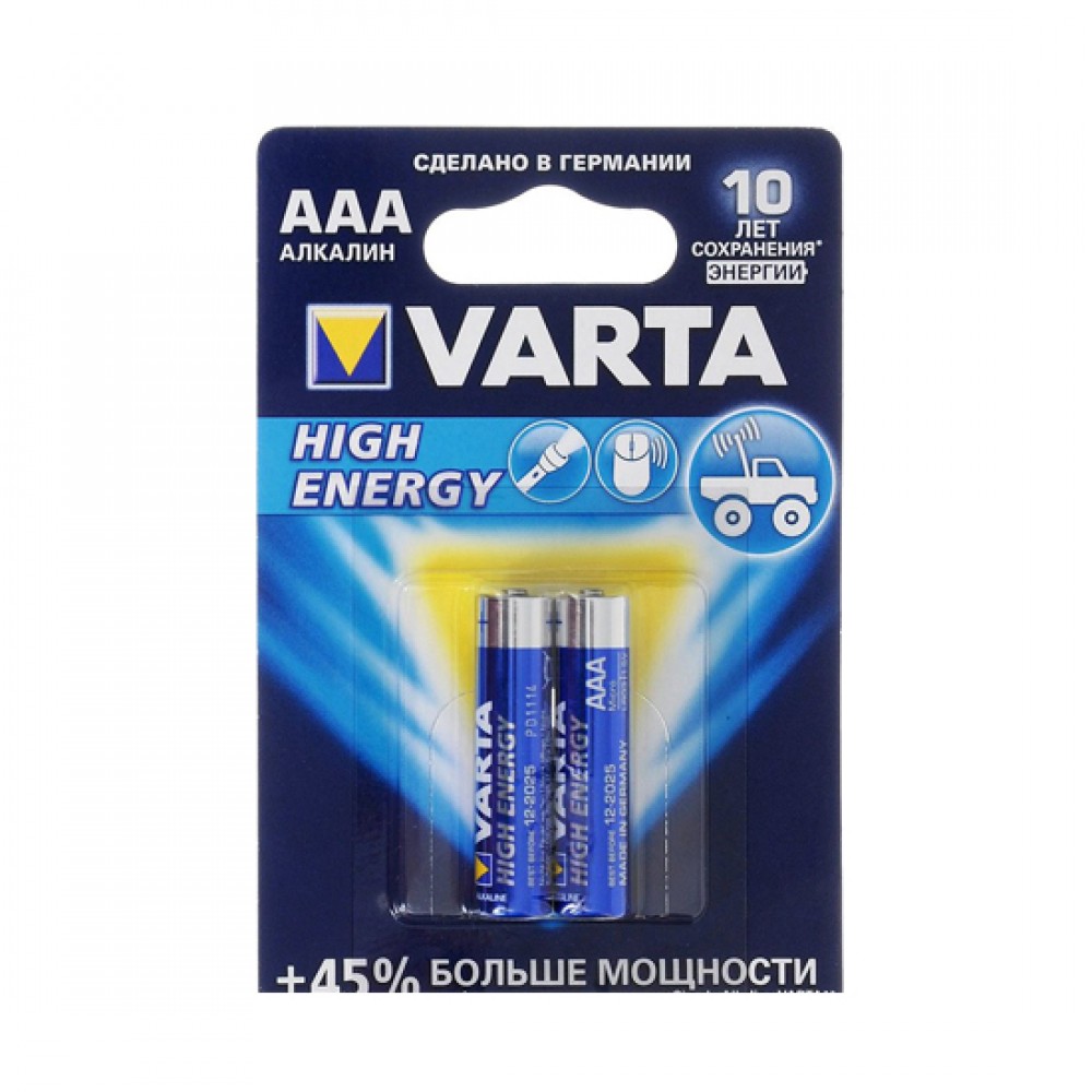 VARTA AAA HIGH ENERGY 2LI BATAREYA