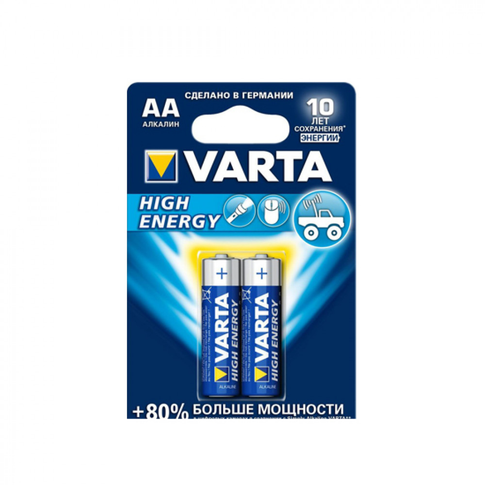 VARTA AA HIGH ENERGY 2LI BATAREYA